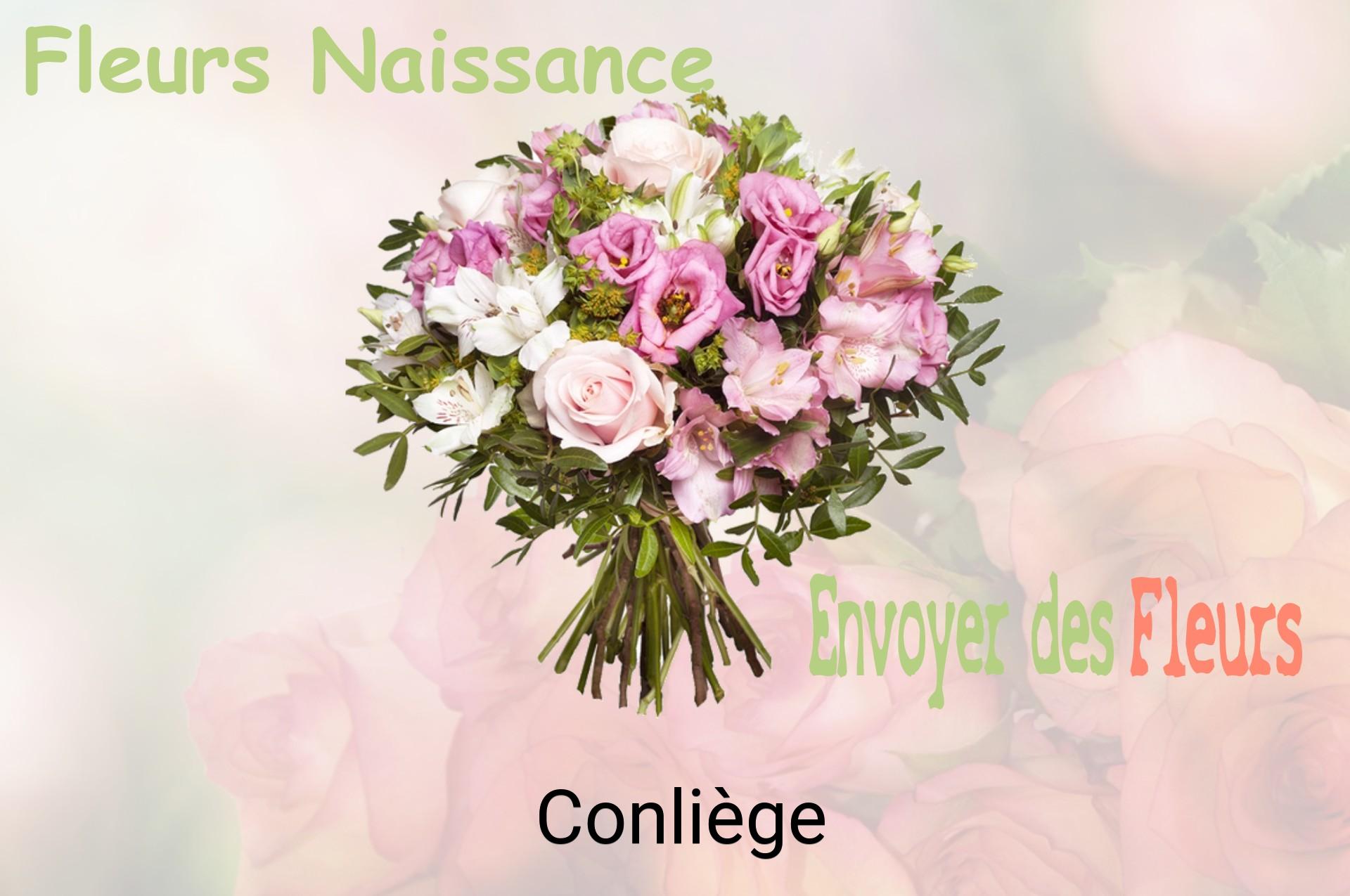 Bouquet de fleurs de naissance livré à Conliège